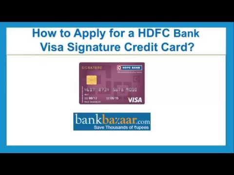 how to apply for hdfc credit card