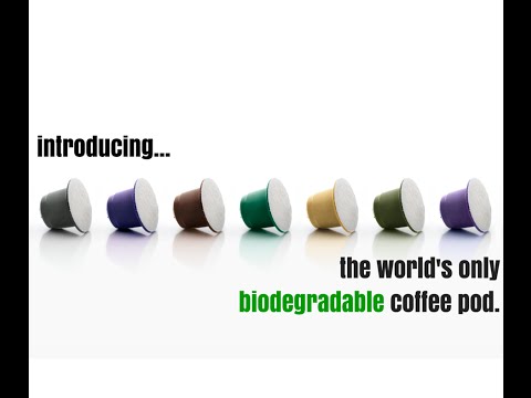 Certified biodegradable pods for Nespresso machines