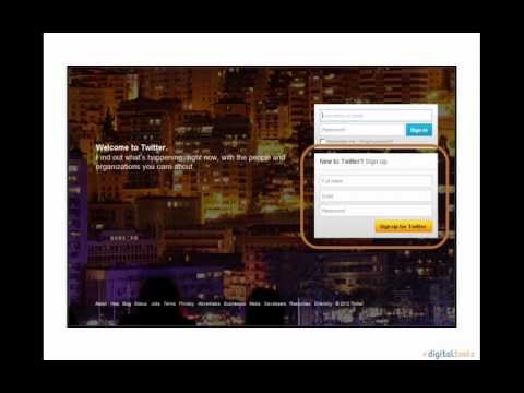 how to setup a twitter account