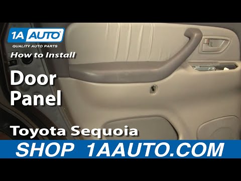 How to Install Replace Remove Rear Door Panel Toyota Sequoia 01-04 1AAuto.com