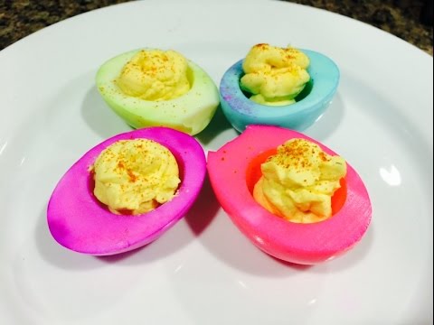 how to dye peeled eggs
