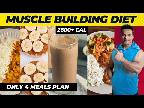 Only 4 Meal Plan To Build Muscle | Full Day of Eating | Yatinder Singh