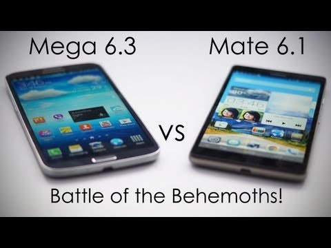 Samsung Galaxy Mega 6.3 vs Huawei Ascend Mate 6.1 Comparison - Battle of the Behemoths!