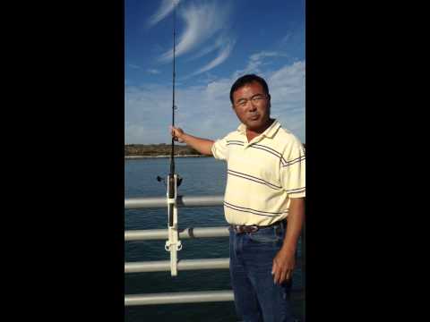 Pier Pal - Jetty Park Model, Pier Fishing Pole Holder, Patent Pending