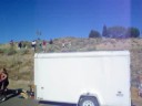 Yuba Triathalon - KT and Janey in the final stretch.