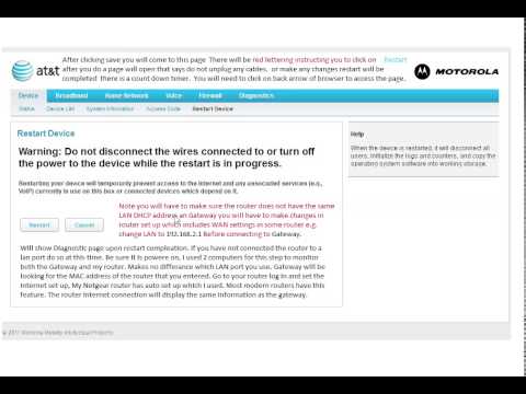 how to adjust att uverse router settings