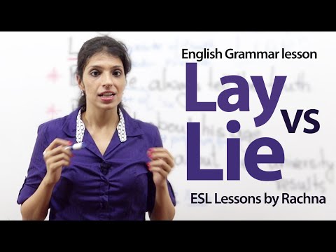 how to properly use laying and lying
