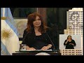 Miniatura de 22 de MAY. Cristina Fernández. Anuncios en Cadena Nacional. Salón Mujeres Argentinas