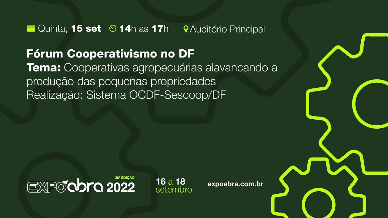 Fórum Cooperativismo no DF.
