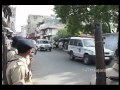 Flag march of police in Ahmedabad, Gujarat ahead of Rath Yatra 2012