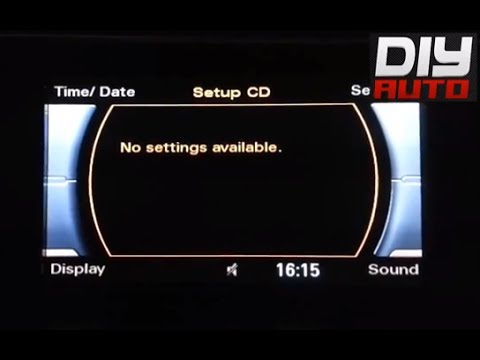 HOW TO CHANGE / SET TIME || 2013 AUDI A4 B8