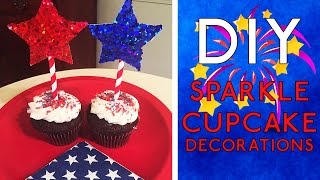 DIY: Sparkle Cupcake Decorations