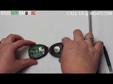 How To Replace Buick Lucerne Key Fob Battery 2006 2011