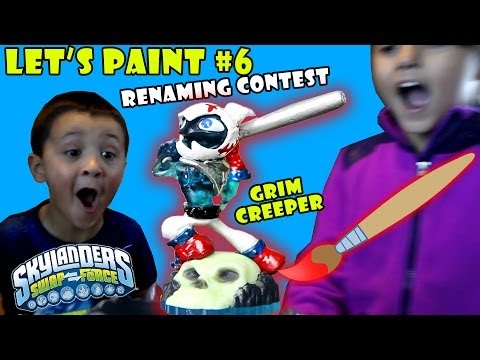 Lets Paint: Grim Creeper + Renaming Contest (Skylanders Swap Force Custom Variant) Part 6