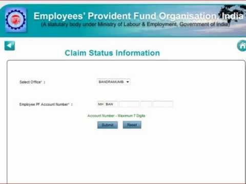 how to draw pf amount in india