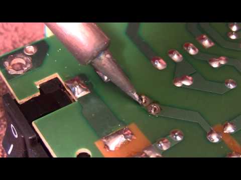 desoldering - This video demonstrates the removal of solder from a printed circuit board using solder wick. It shows the cleanup as well. Two types of removal are shown, o...
