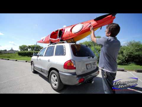 how to fasten kayak to roof rack