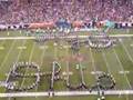 9/10/07 The Ohio State University Marching Band performs Script Ohio at the Bengals Ravens...