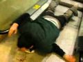 Video: Idiot Jumps Face First Down Escalator