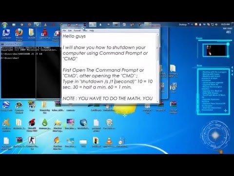 how to turn off pc with timer