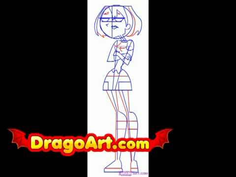 how to draw gwen from total drama