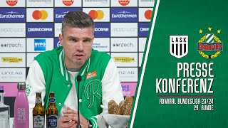 Interview mit Rapid-Trainer Klauß nach dem 0:5 gegen den LASK