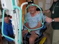 Masi tries out electric chair