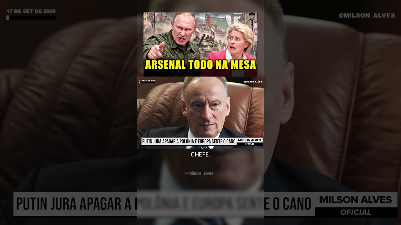 Putin JURA APAGAR a Polônia e EUROPA SENTE O CANO