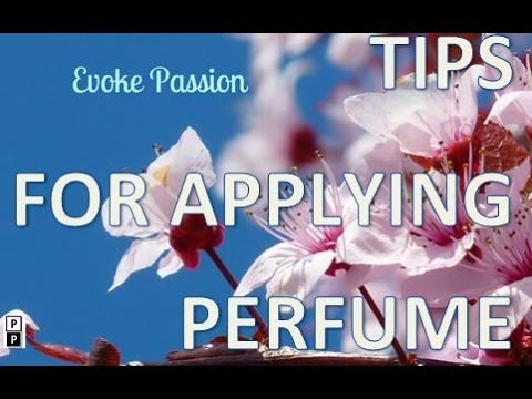 how to properly apply perfume