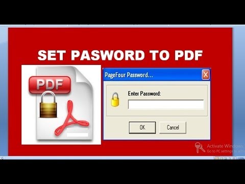 how to set password for adobe reader x