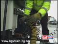 Uncoupling a semi trailer