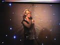 Emma Holt from Caister High School performing at Club Belle in Hemsby