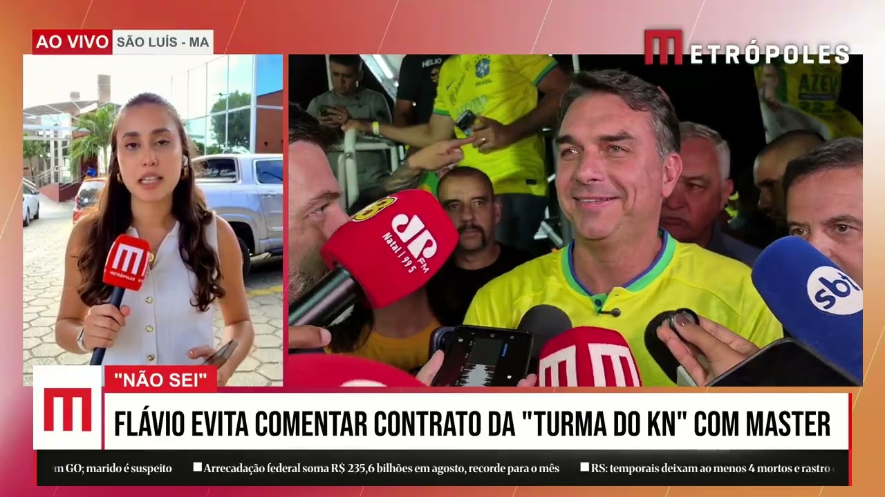Flávio evita comentar contrato da "turma do KN" com Master: "Não sei"