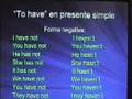 Formación del presente simple en inglés