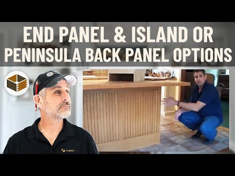 how to install a dishwasher end panel