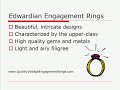 Edwardian Style Engagement Rings