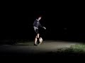 Freestyle soccer in the night