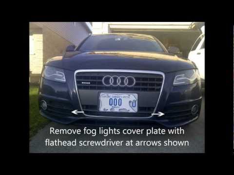 Audi A4 S-Line 2010 Fog lights replacement H11 bulb