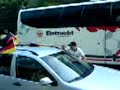 Deutschland - Argentinien: Ein Fan am Ausrasten