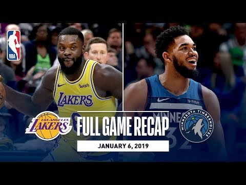 Video: Full Game Recap: Lakers vs Timberwolves | Wiggins and Towns Combine For 56 Points