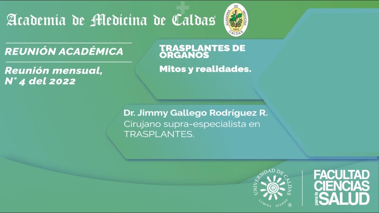 AMC Reunión Académica Mensual: TRASPLANTES DE ÓRGANOS Mitos y realidades