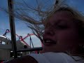 six flags theme park l roller coaster rides