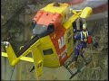 this is video footage of the southern region westpac lifesaver helicopter at work in sydney and surrounding mountains