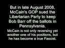 McCain 2008: Fascism has arrived in America!