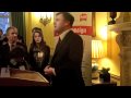 Ed Balls gives a speech at the launch of the My Way! campaign