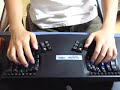 Touch type of Kinesis Advantage USB contoured keyboard