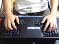 Touch type of Kinesis Advantage USB contoured keyboard