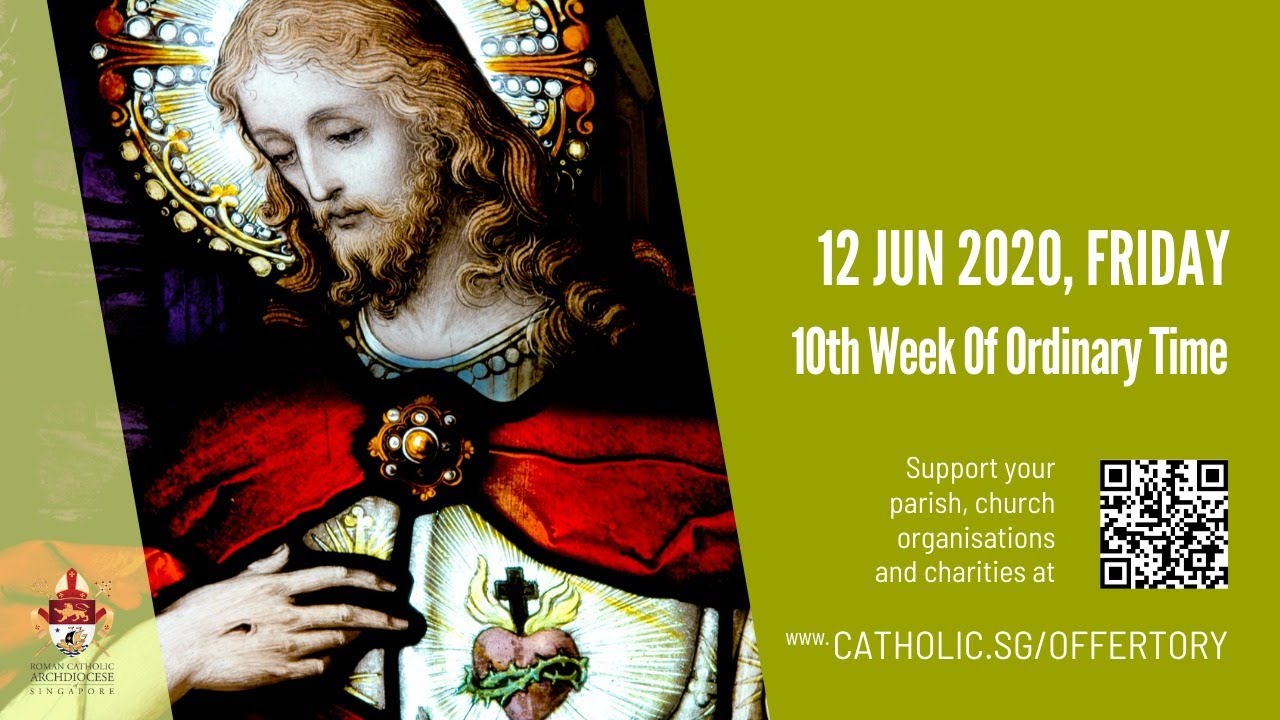 Catholic Daily Mass Online 12th June 2020 Friday, 10th Week of Ordinary Time 2020