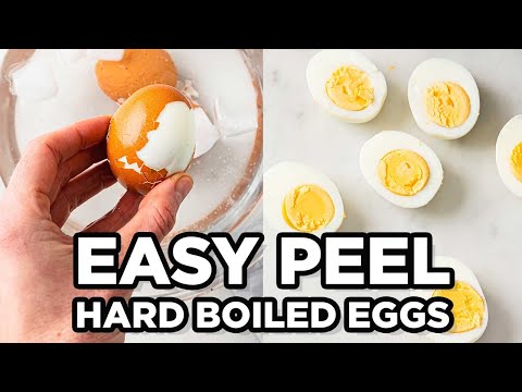 how to easy peel hard boiled eggs