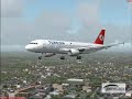 Turkish Airlines Airbus A320 Landing in Berlin Tegel Germany